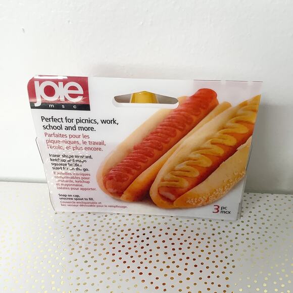 Joie Condiments Minis Set Ketchup Mustard Mayo New - Picture 2 of 2